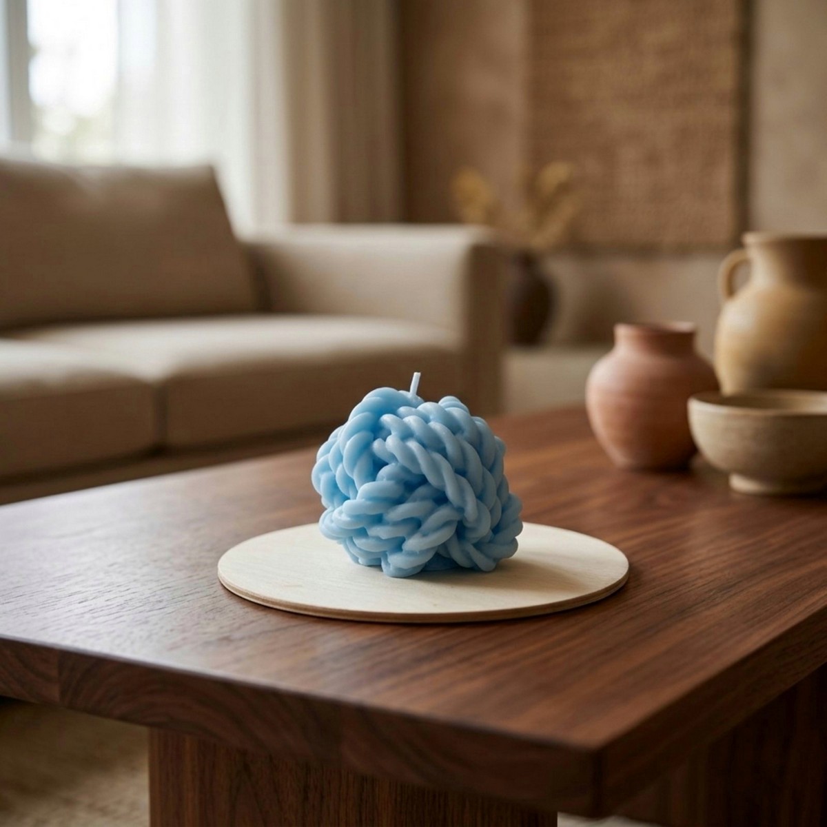 KNC002bl-1_KNOTTED BALL TABLE CANDLE_ROOM