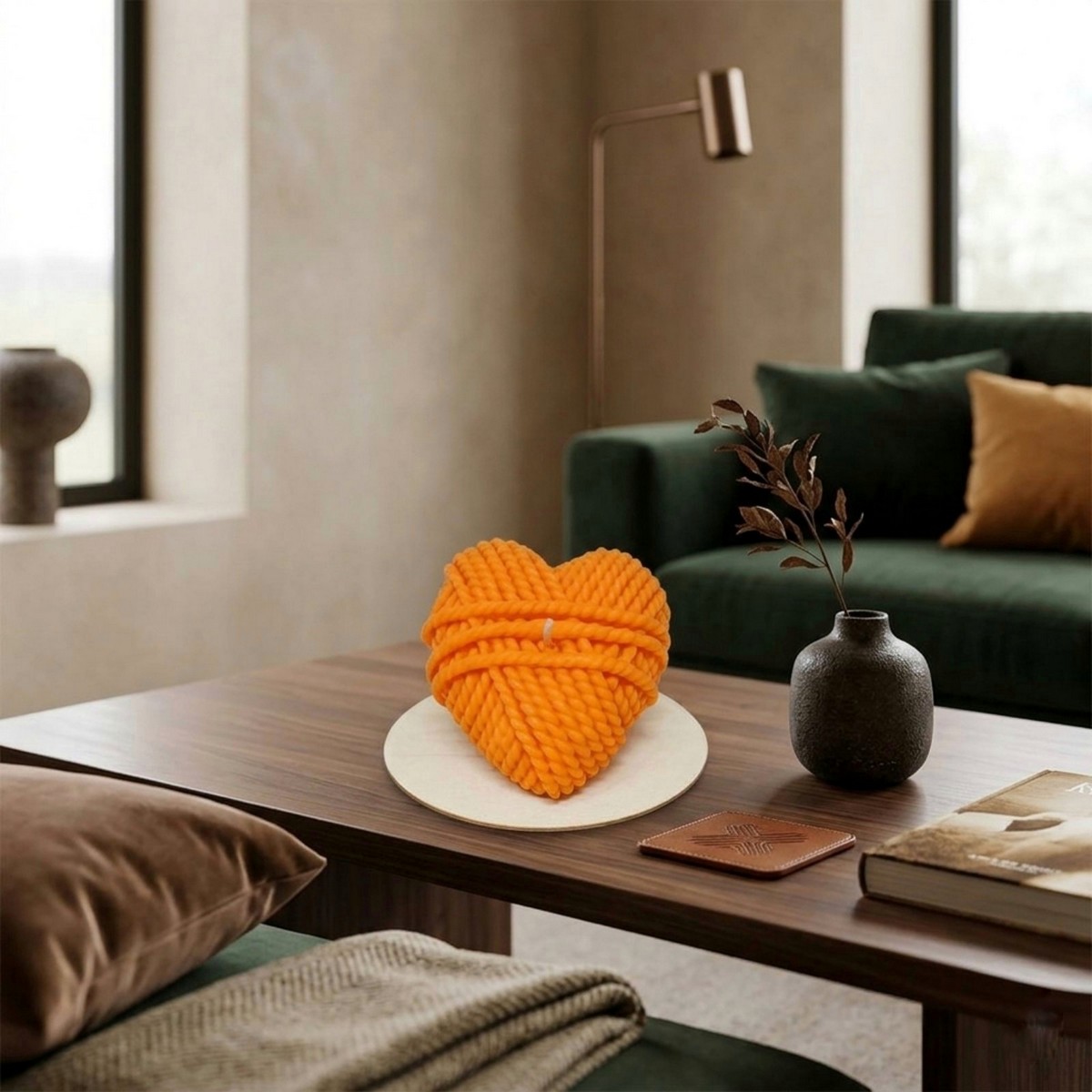 KNC001or_KNOTTED LOVE TABLE CANDLE_ROOM