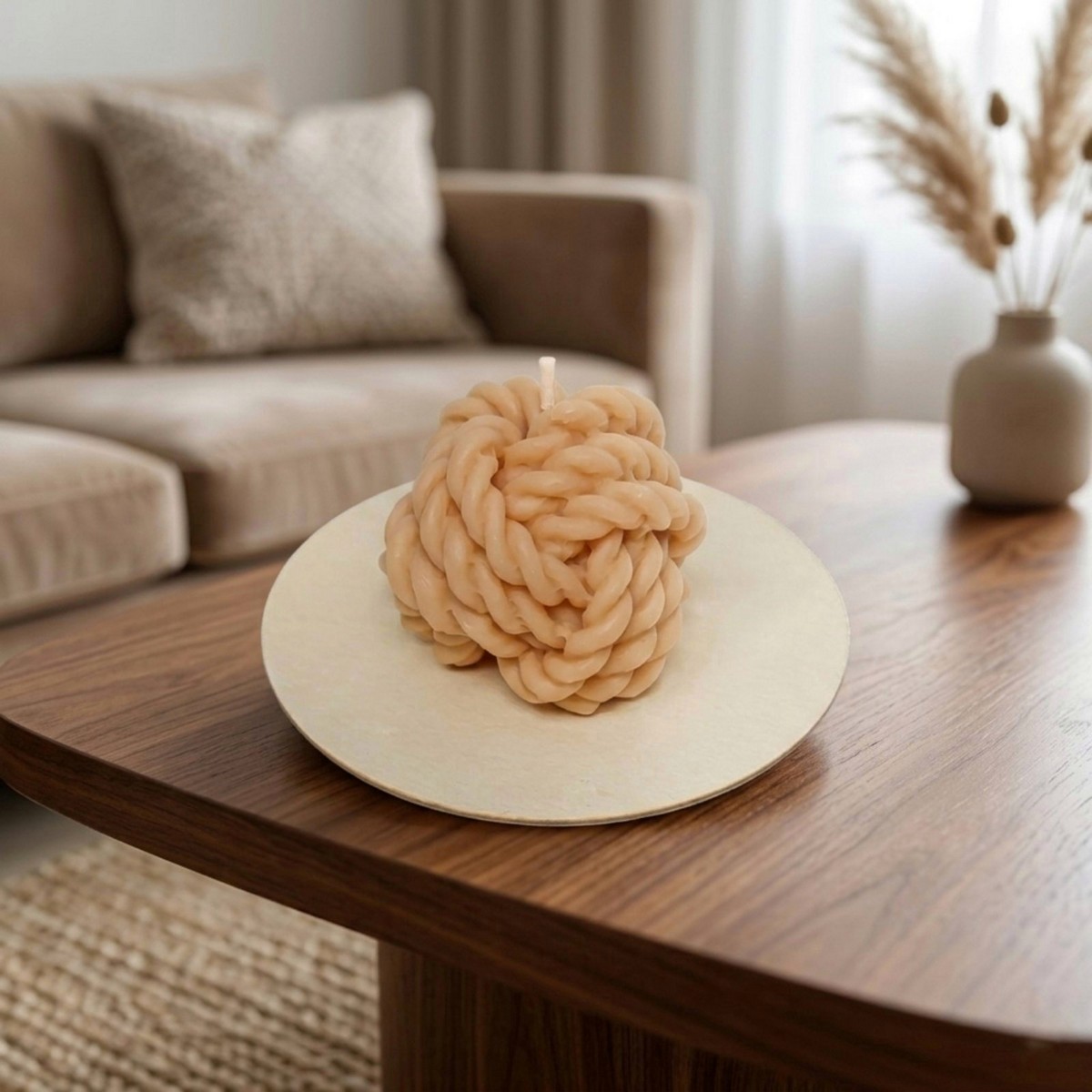 KNC002be_KNOTTED BALL TABLE CANDLE_ROOM