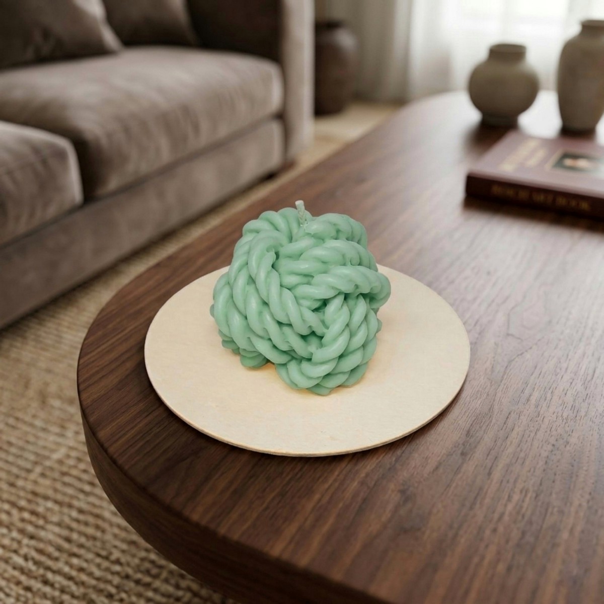 KNC002gr_KNOTTED BALL TABLE CANDLE_ROOM