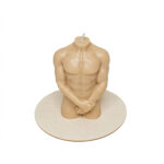 Male Sculpture Table Candle